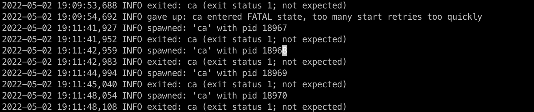 记supervisor一次执行异常 记supervisor一次执行异常